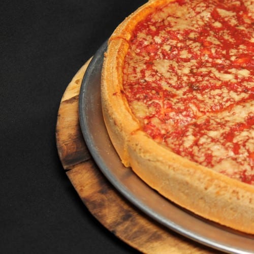 Cheese Stuffed Pizza (Medium 12" Serves 3-4).